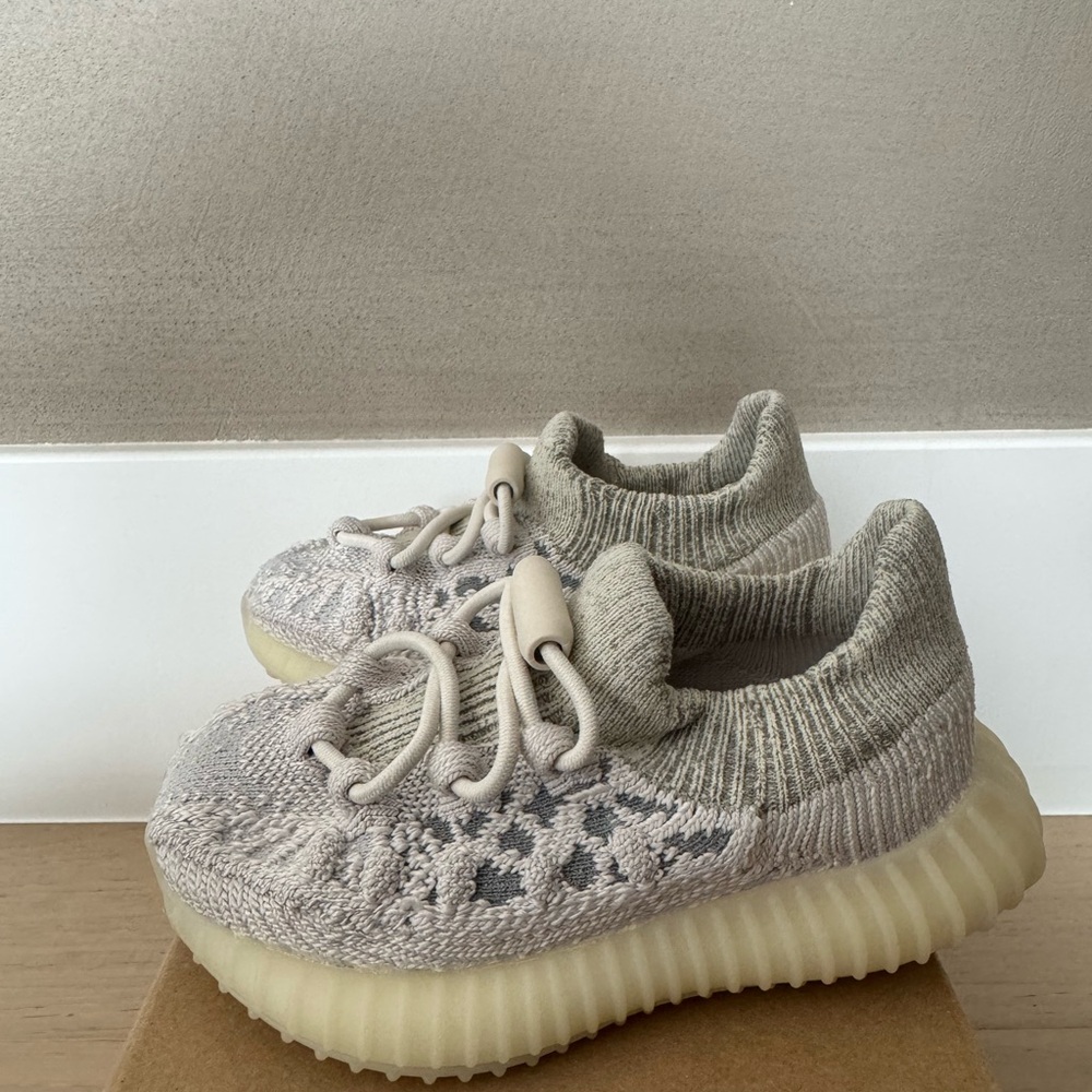 Kids Gray Knit Sneakers